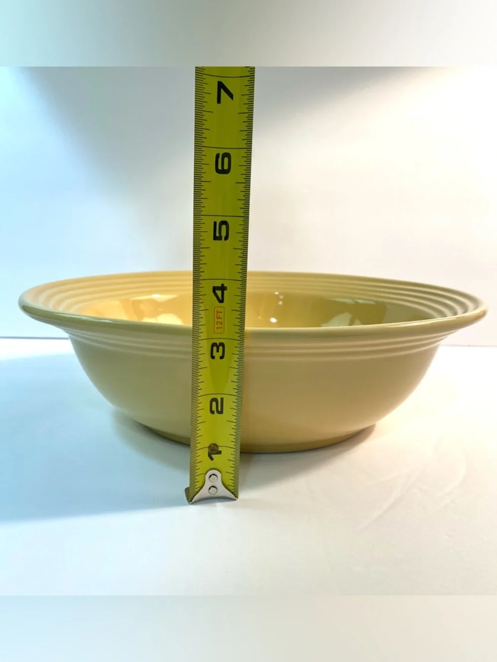 Oneida Culinaria Soft Butter Yellow 11” Oval Stoneware Vegetable Serving Bowl